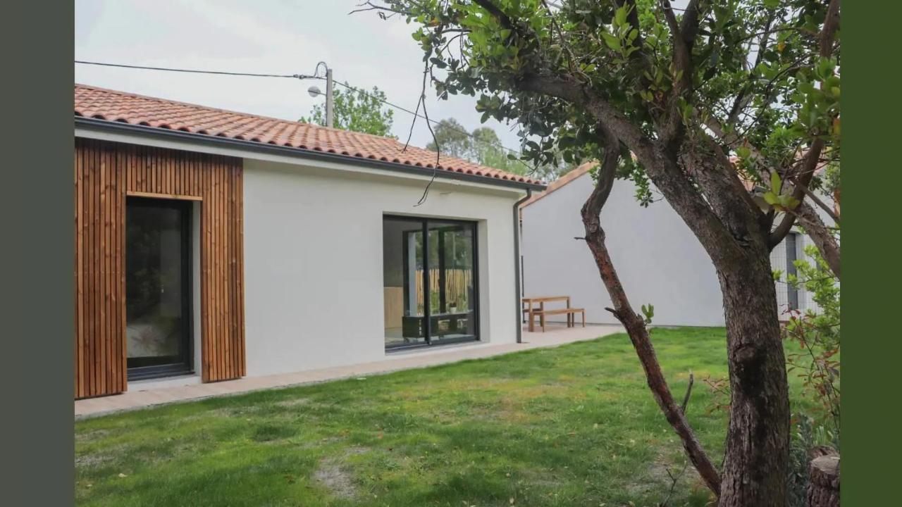 Charmante Maison Neuve Au Lac D'Hourtin Bagian luar foto