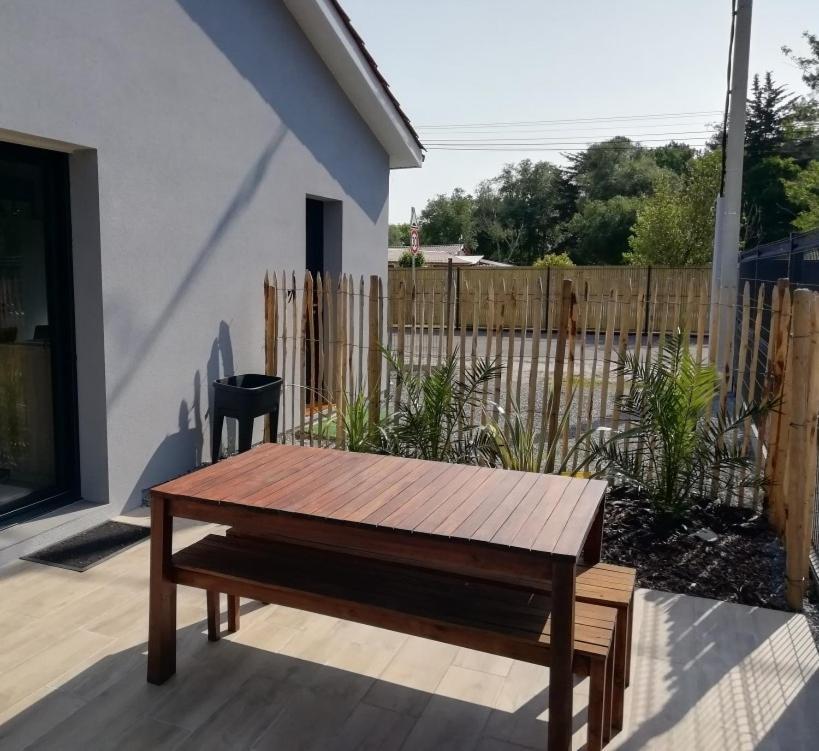 Charmante Maison Neuve Au Lac D'Hourtin Bagian luar foto